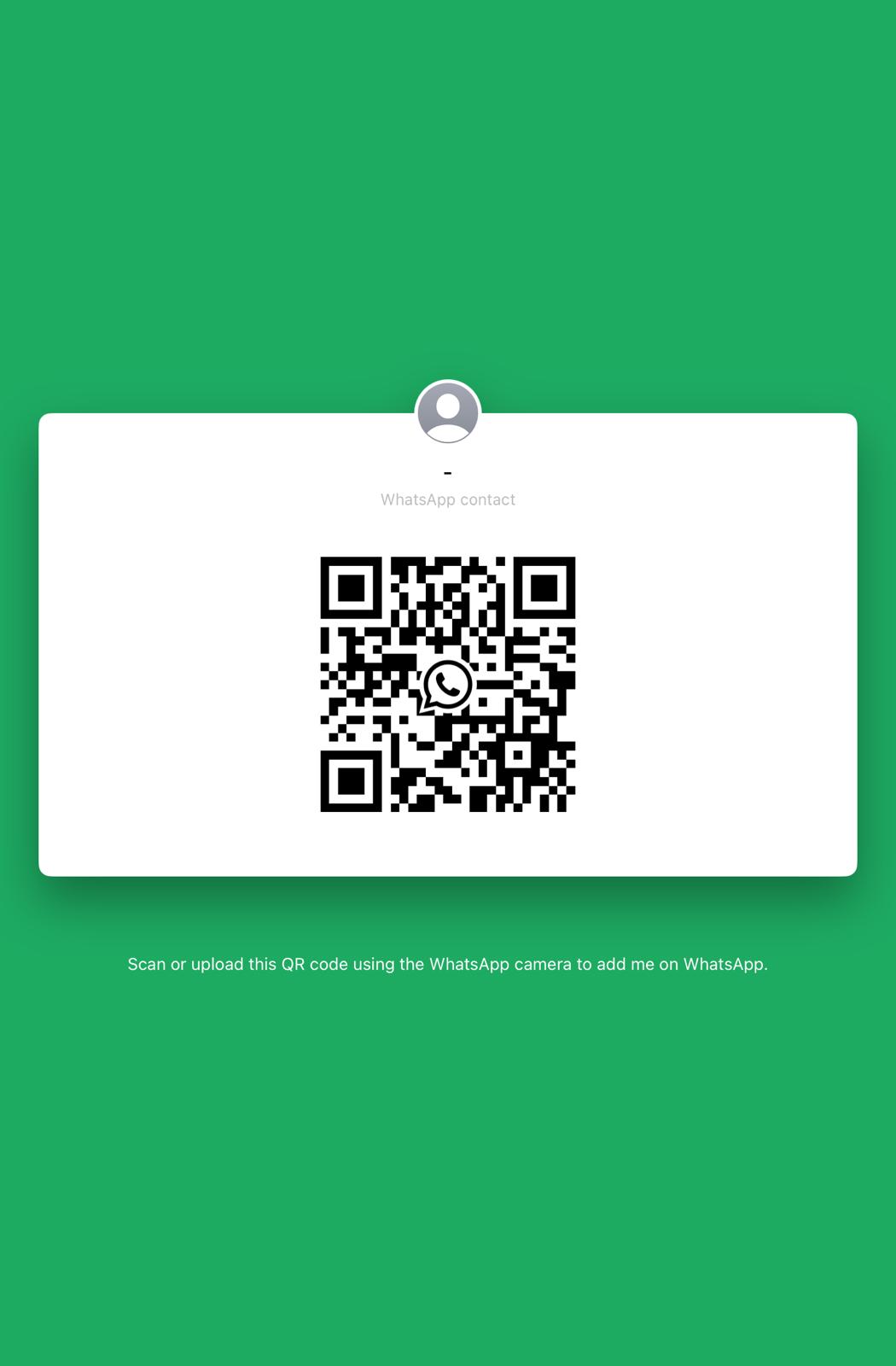 Scan to add Mirror Home Management on WhatsApp