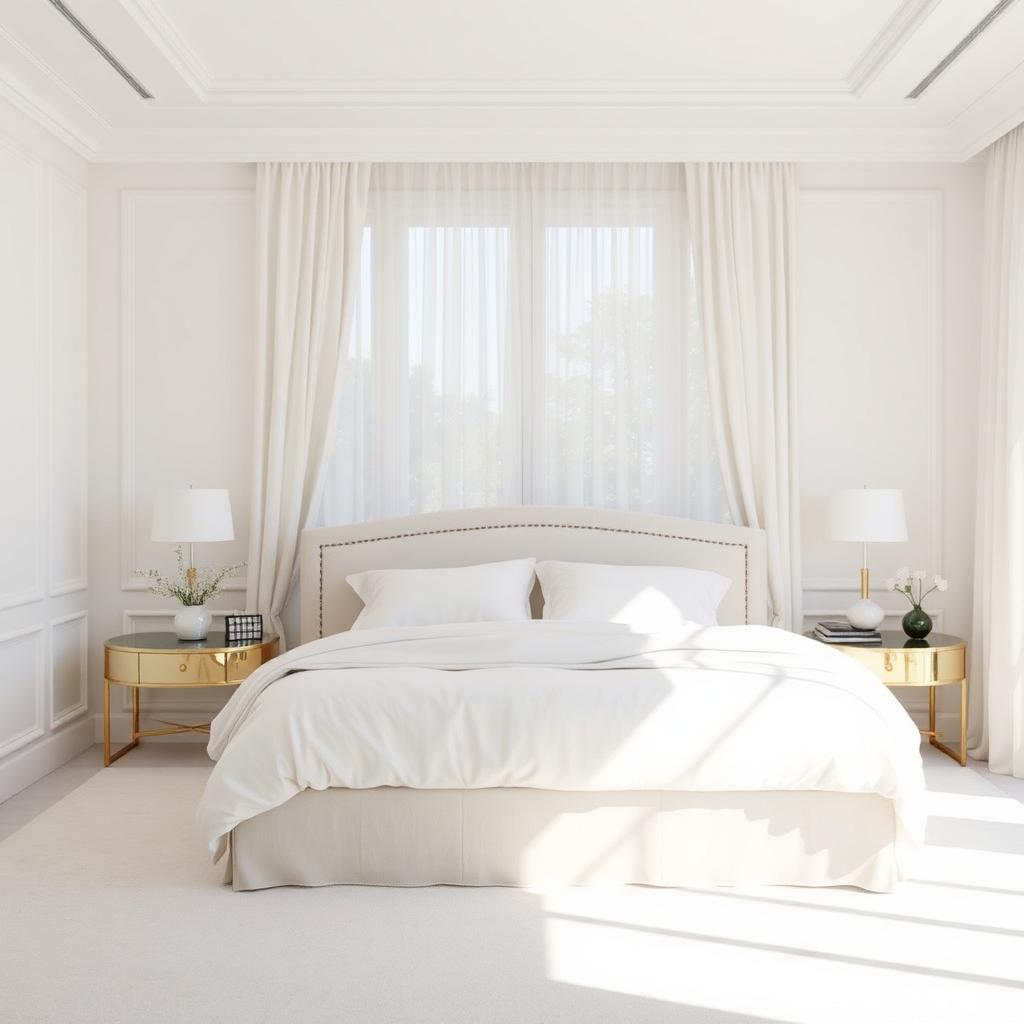 Elegant primary bedroom interior